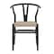 Flash Furniture Logan Commercial Grade Y-Back Style Wood & Kraft Paper Stackable Dining Chair w/Black/Natural Finish ZH-8101YS-BLK-NAT-GG - alternate 5